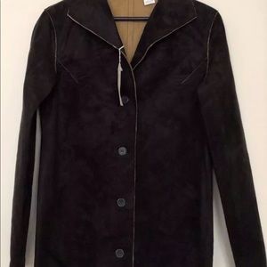 Nicole Edwards Suede Women's Black Jacket Size S
